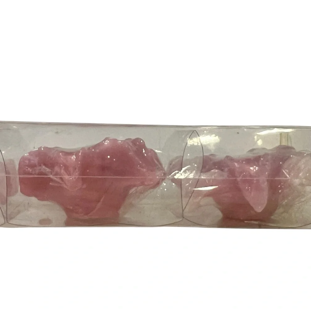 Set of 4 Pink‎ Lily Shaped Flowers Floating Candles by Peachtree 2002 New in Box